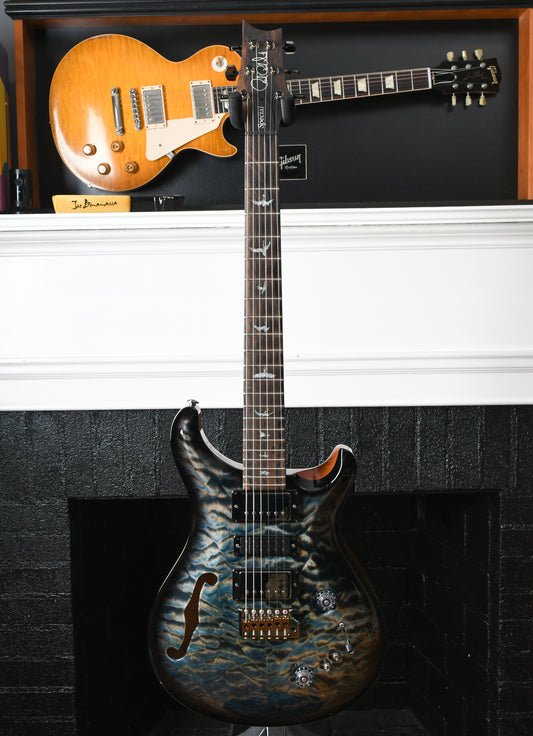 2022 Paul Reed Smith PRS Wood Library Special 22 Semi Hollow Faded Whale Blue Burst