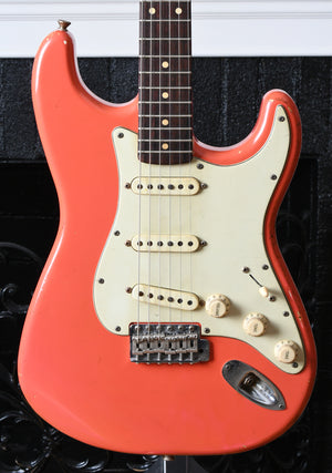 2022 Danocaster Double Cut Faded Fiesta Red