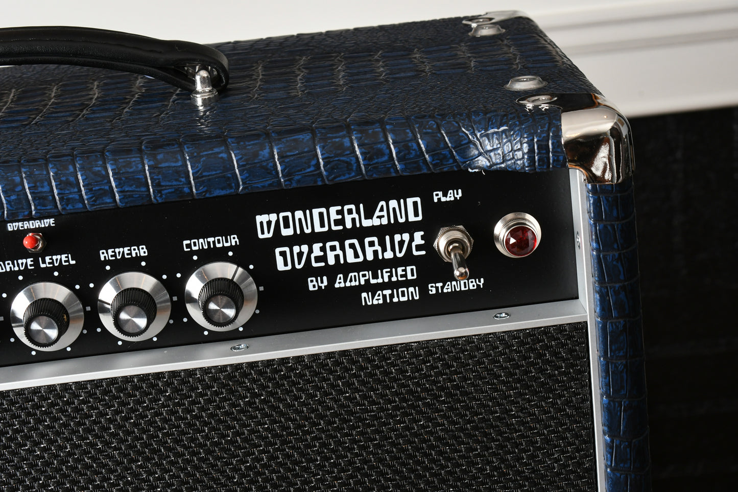 Amplified Nation Wonderland Overdrive V2 50 Watt Head & 1x12 Cabinet Blue Crocodile Tolex
