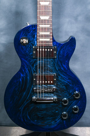 2011 Gibson Anniversary Flood Les Paul Studio Marbleized Blue Swirl