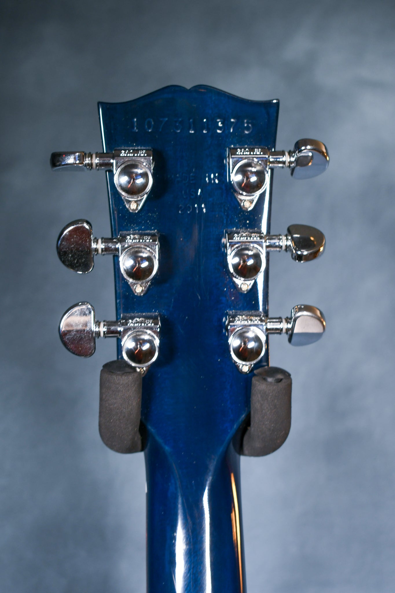 2011 Gibson Anniversary Flood Les Paul Studio Marbleized Blue Swirl