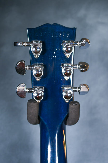 2011 Gibson Anniversary Flood Les Paul Studio Marbleized Blue Swirl