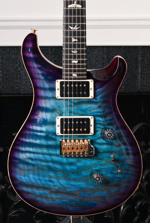 Paul Reed Smith PRS Custom 24 10 Top Quilt Aqua Blue Purple Burst Flamed Maple Neck/Ebony Board