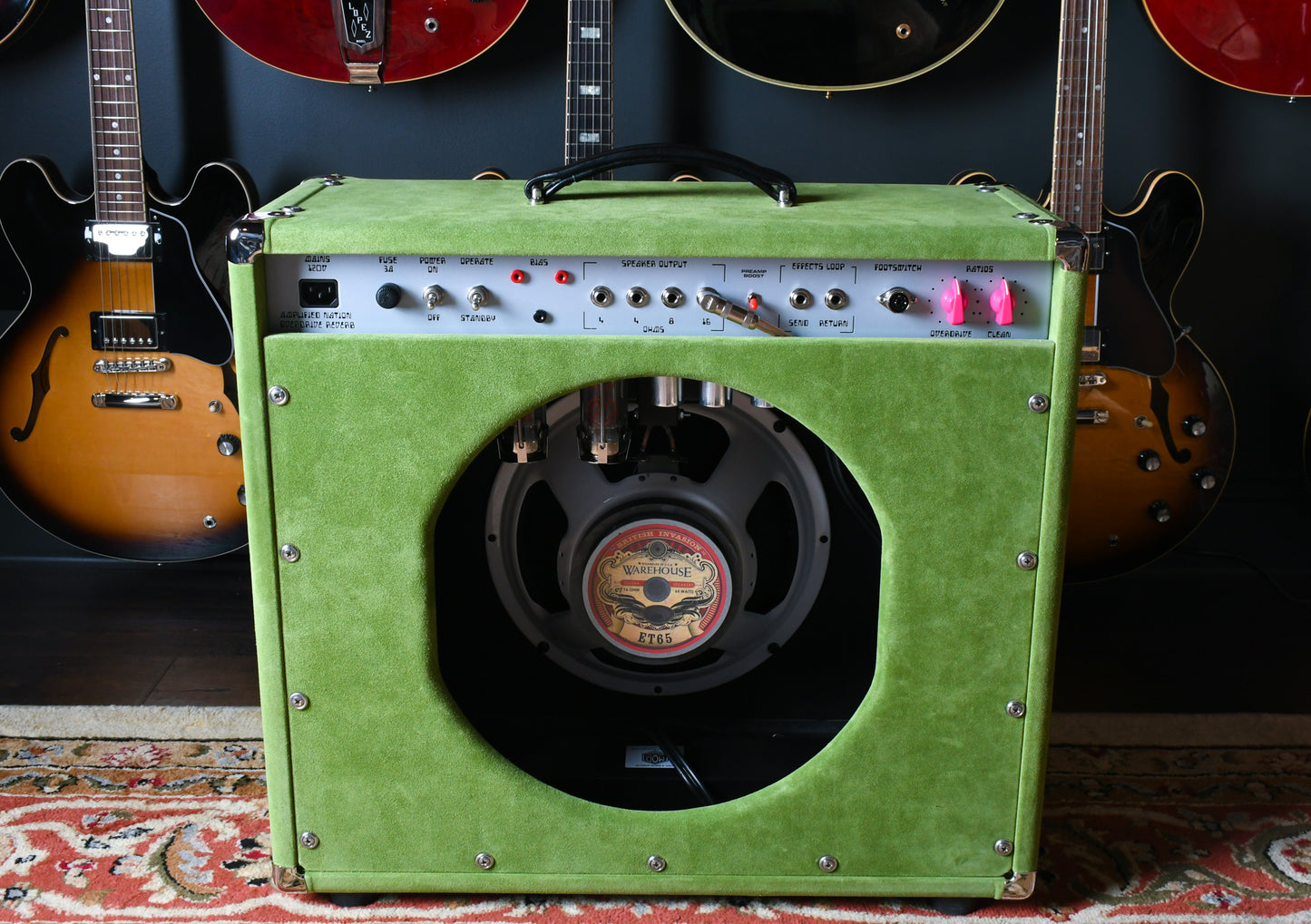 Amplified Nation Overdrive Reverb 50 Watt 1x12 Combo Angry Phrogg/Black Sparkle