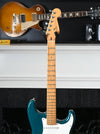 1998 Fender American Deluxe Stratocaster Teal Ash Body & Maple Neck