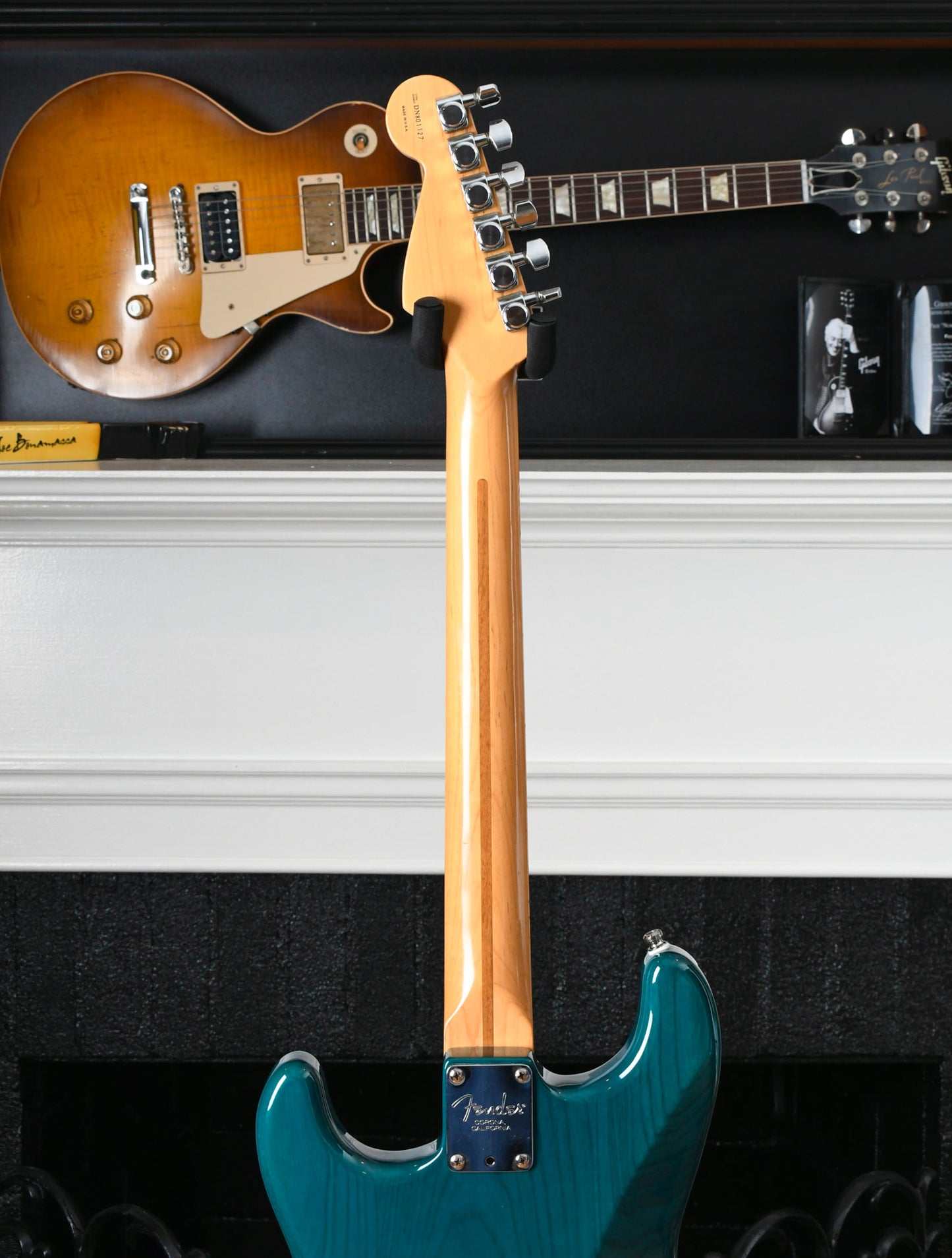 1998 Fender American Deluxe Stratocaster Teal Ash Body & Maple Neck
