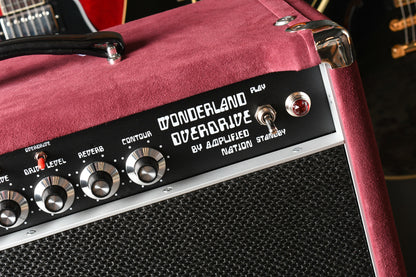 Amplified Nation Wonderland Overdrive V2 50 Watt Head & 2x12 Cabinet Maroon Suede/Black Sparkle