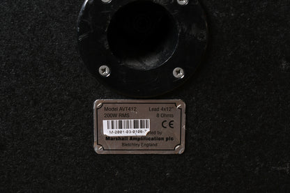 Marshall AVT 4x12 Slant Cabinet Black Tolex