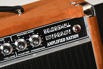 Amplified Nation Bombshell Overdrive 50 Watt Head & 1x12 Cabinet Golden Brown Suede/Black
