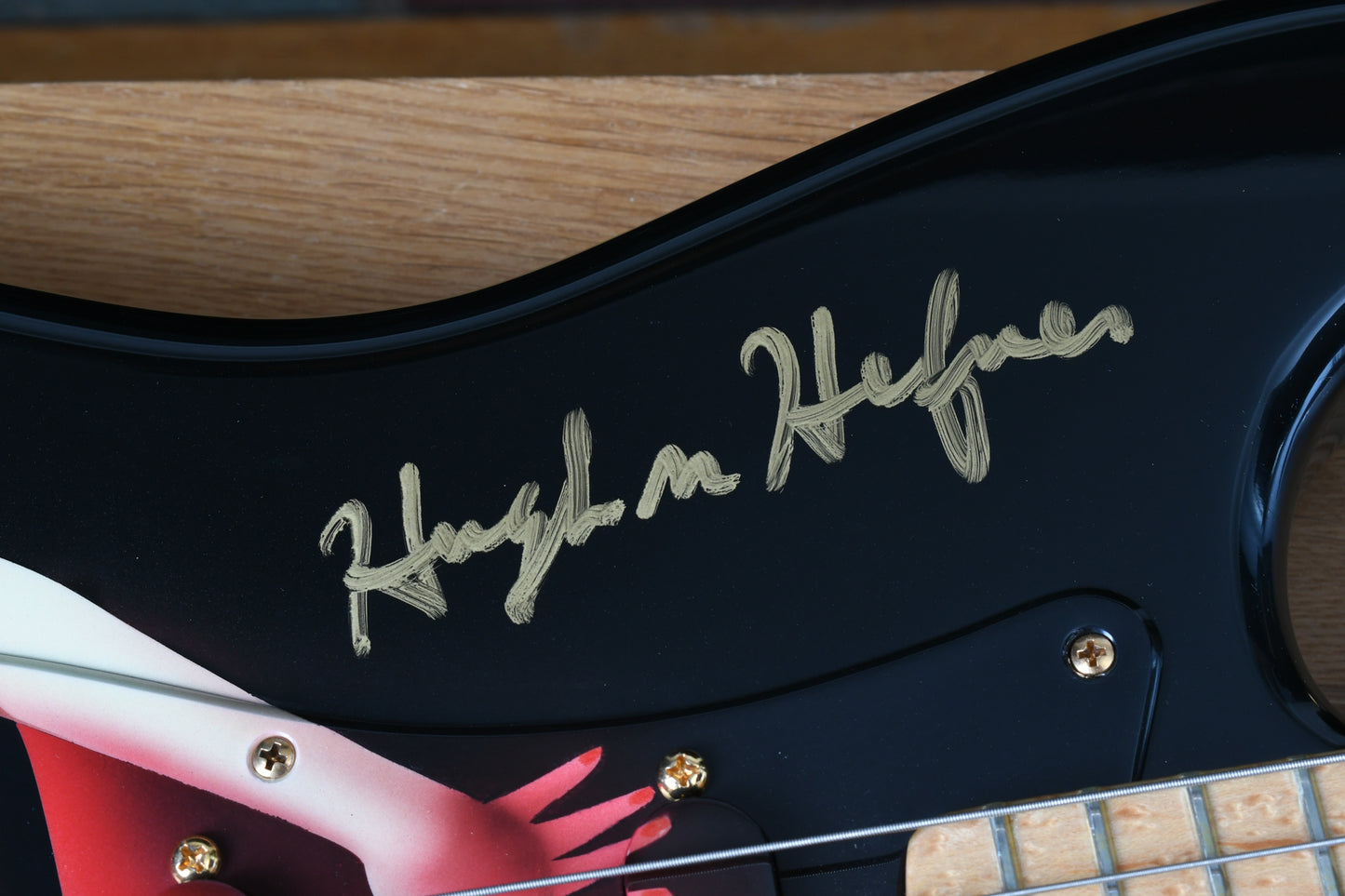 1994 Fender Playboy 40th Ann. Stratocaster Marilyn Monroe Personally Signed by Hugh Hefner