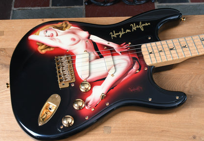 1994 Fender Playboy 40th Ann. Stratocaster Marilyn Monroe Personally Signed by Hugh Hefner