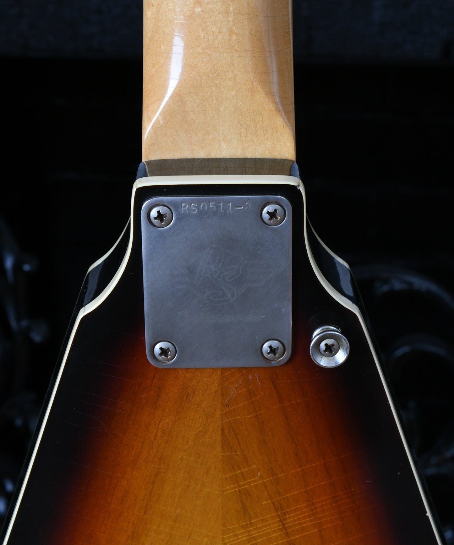 2011 RS Guitarworks Tee Vee Custom Flying V Sunburst