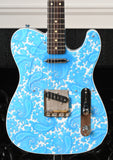 Crook Telecaster Blue Sparkle Paisley