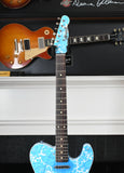 Crook Telecaster Blue Sparkle Paisley