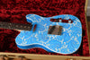 Crook Telecaster Blue Sparkle Paisley