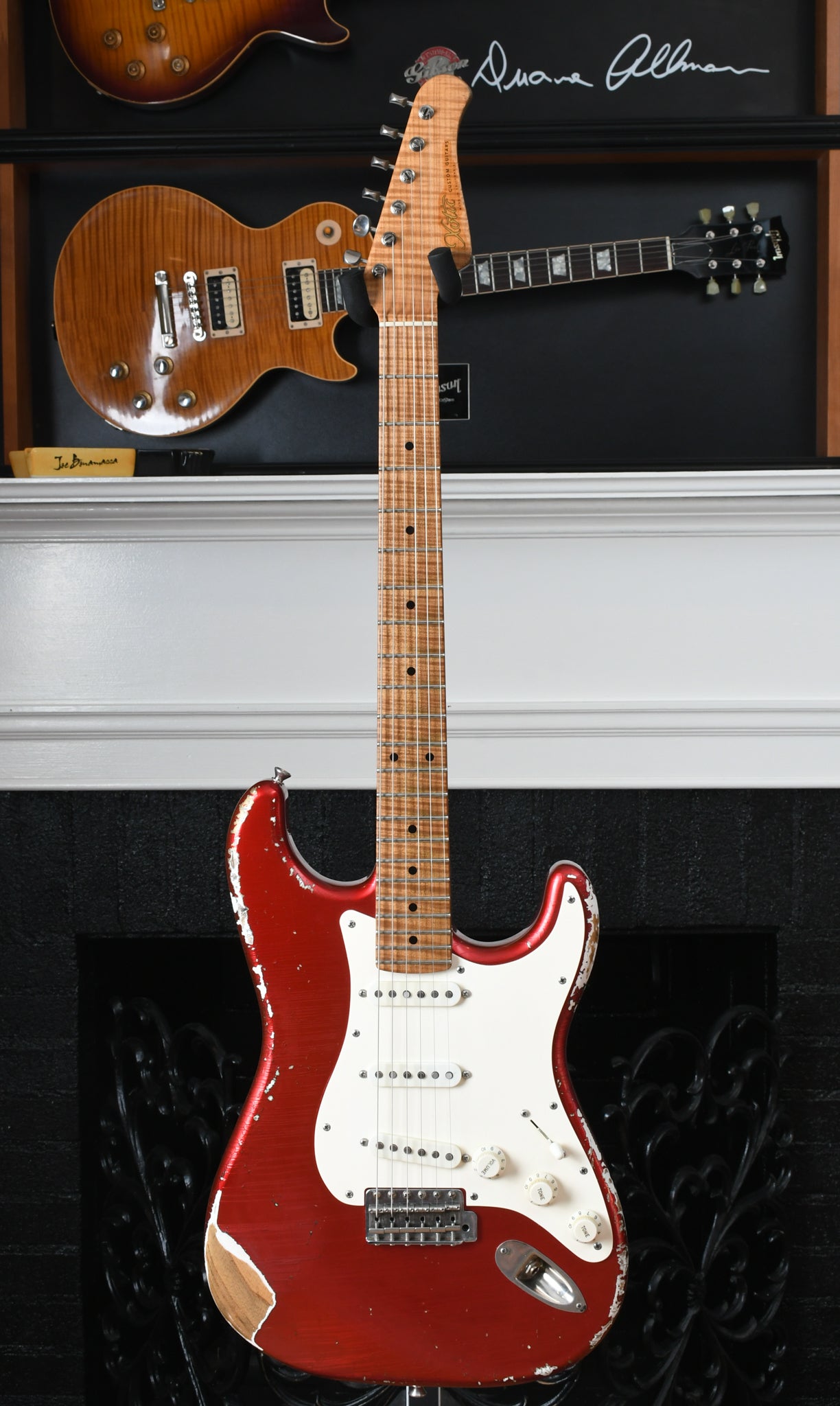 2019 Xotic XSC-1 Heavy Aged Candy Apple Red & Mastergrade Roasted Maple Neck