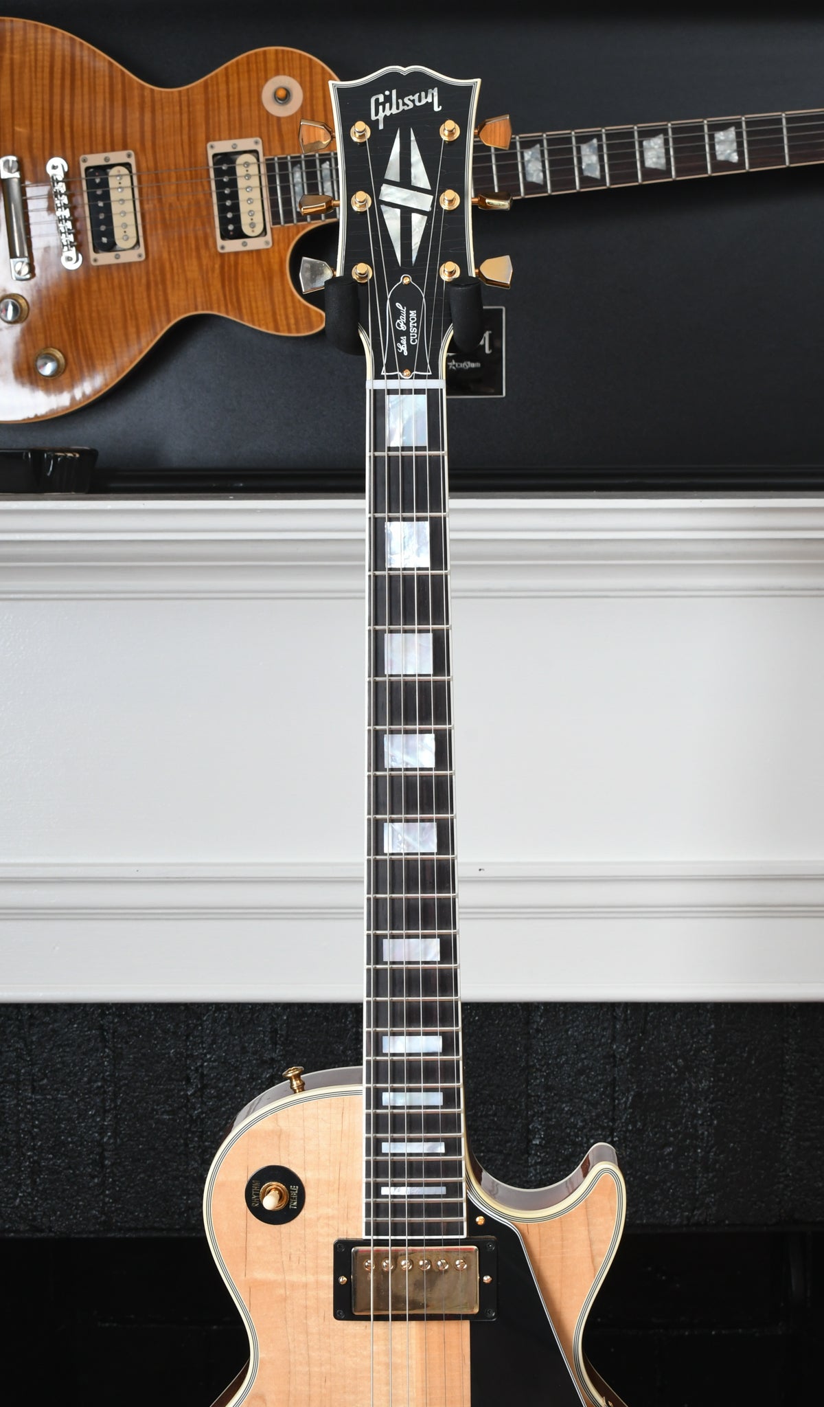 2020 Gibson Custom Shop Made 2 Measure 1968 Les Paul Custom Aged Antique Natural