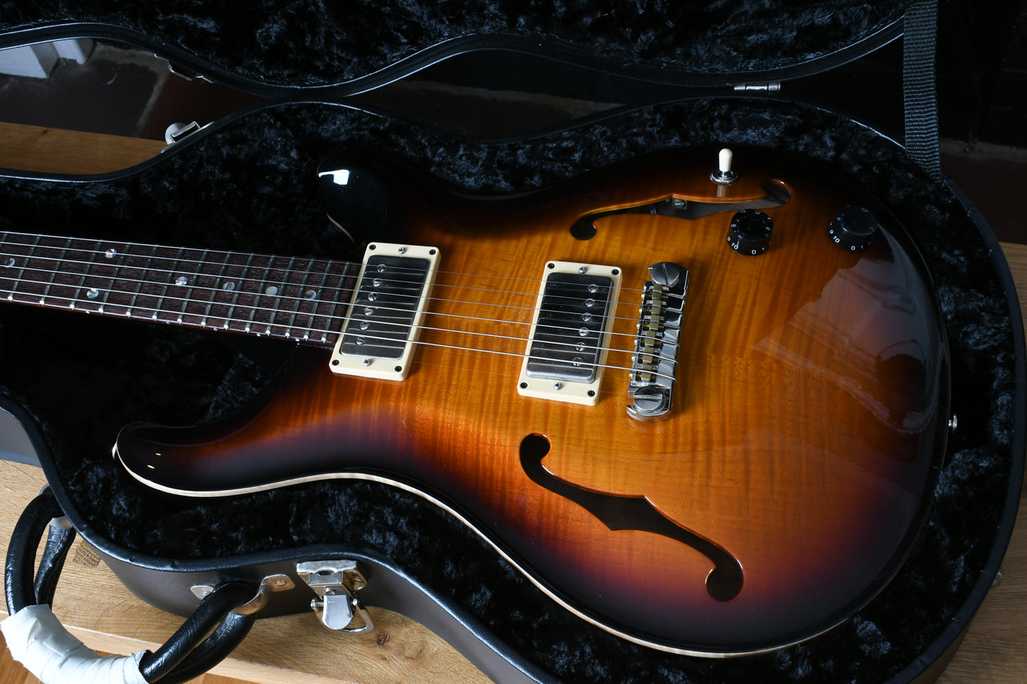 1998 Paul Reed Smith PRS Hollowbody II Tobacco Sunburst 10 Top