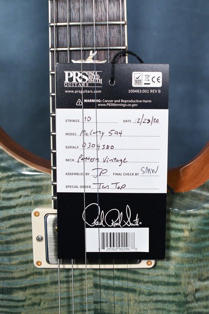 Paul Reed Smith PRS McCarty 594 10 Top Trampas Green
