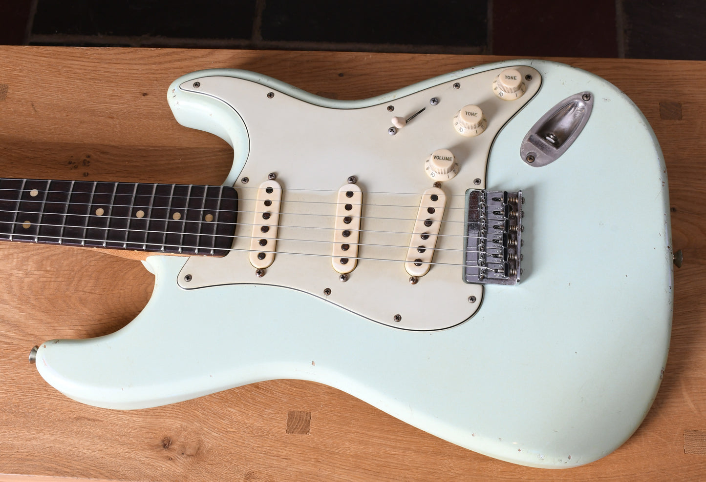 2021 Danocaster Double Cut Hardtail Sonic Blue