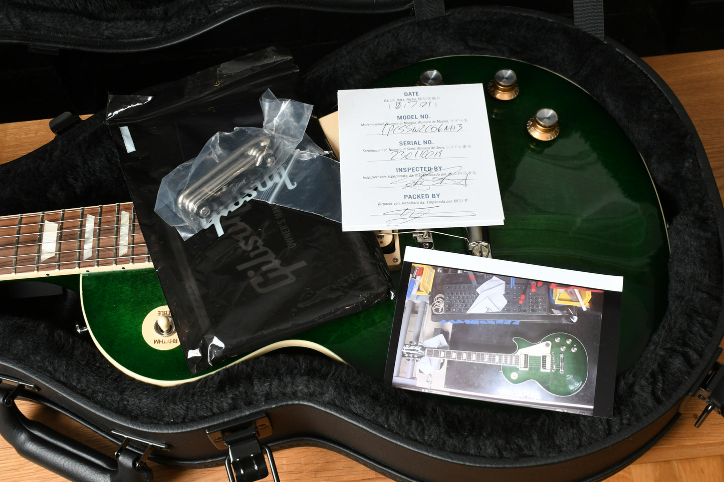 2021 Gibson Les Paul 1960 Classic Limited Run Green Ocean Burst