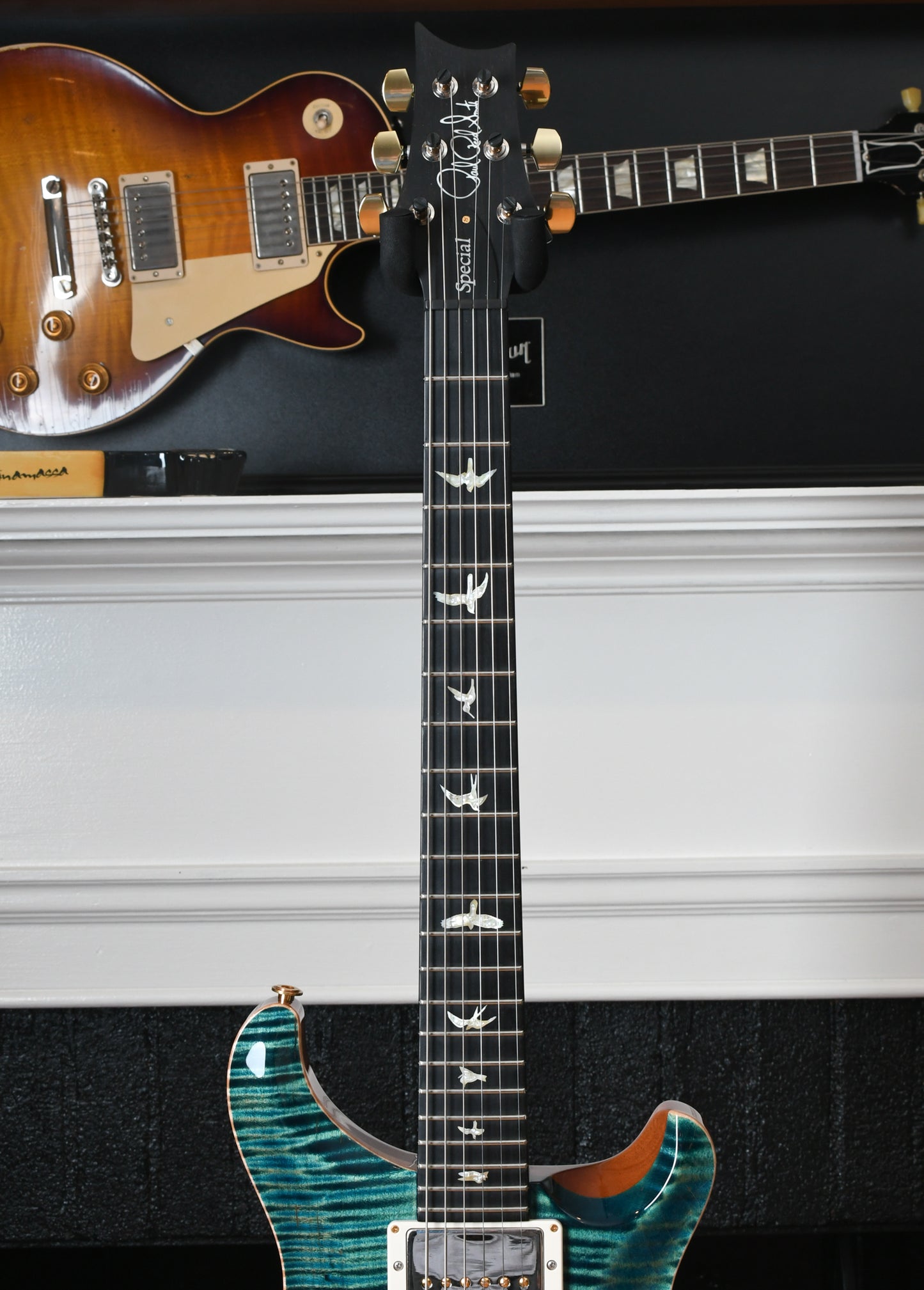 2020 Paul Reed Smith PRS Wood Library Special 22 Semi Hollow River Blue