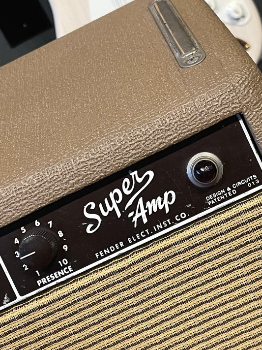 1962 Fender Super Amp Brown Tolex