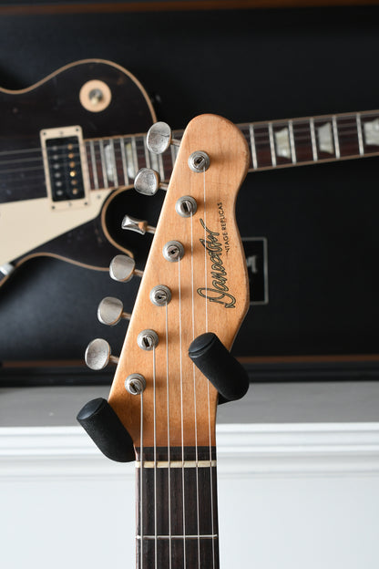2022 Danocaster Single Cut Shell Pink Budz Pickups