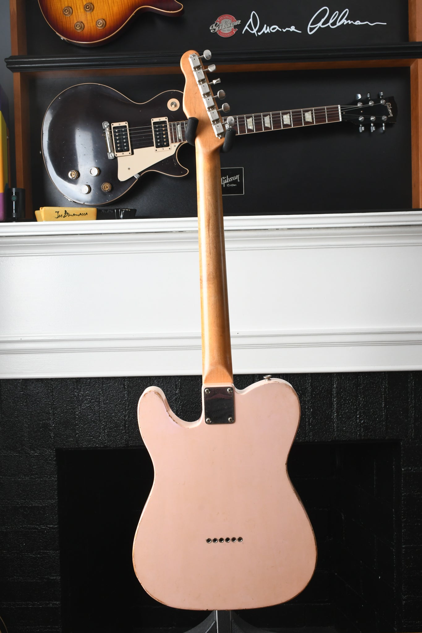 2022 Danocaster Single Cut Shell Pink Budz Pickups