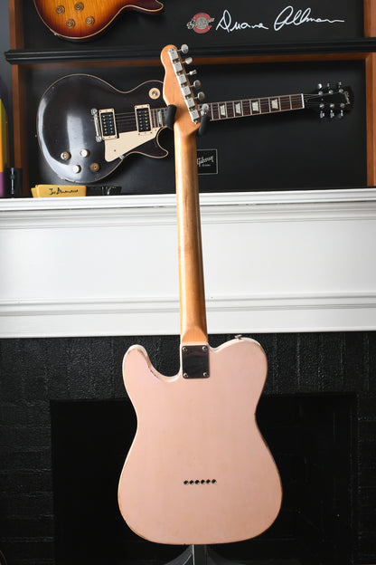 2022 Danocaster Single Cut Shell Pink Budz Pickups