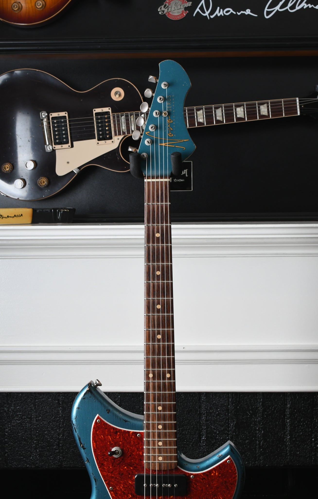 2016 Novo Serus J Lake Placid Blue over Sunburst & Amalfitano P-90's