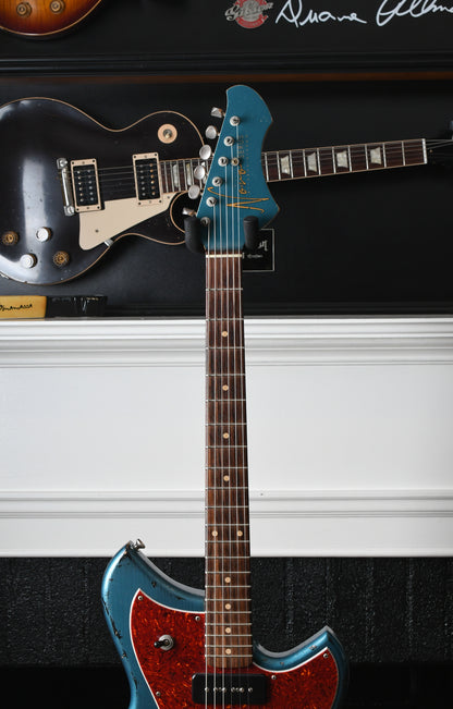 2016 Novo Serus J Lake Placid Blue over Sunburst & Amalfitano P-90's