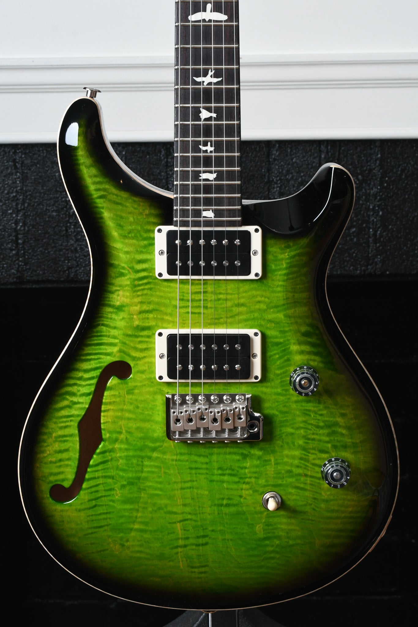 Paul Reed Smith PRS CE 24 Semi Hollow *Custom Color* Eriza Verde Black Wrap Burst