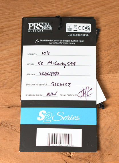 Paul Reed Smith PRS S2 McCarty 594 Dark Cherry Sunburst