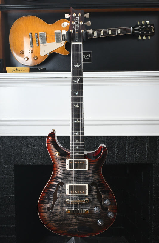 Paul Reed Smith PRS McCarty 594 Hollowbody II 10 Top Charcoal Cherry Burst