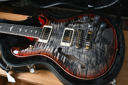Paul Reed Smith PRS McCarty 594 Hollowbody II 10 Top Charcoal Cherry Burst