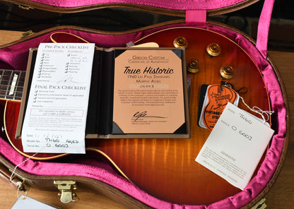 2016 Gibson '60 Les Paul R0 True Historic Tom Murphy Aged Vintage Cherry Sunburst