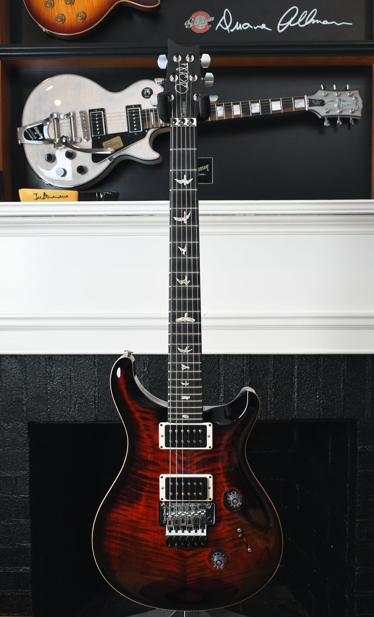 Paul Reed Smith PRS Custom 24 "Floyd" *Custom Color* Fire Red with Black Burst