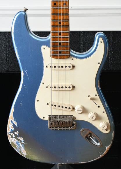 2018 Partscaster Stratocaster Build Fender Custom Shop, Ancho Poblano, MJT, Danocaster Lake Placid Blue