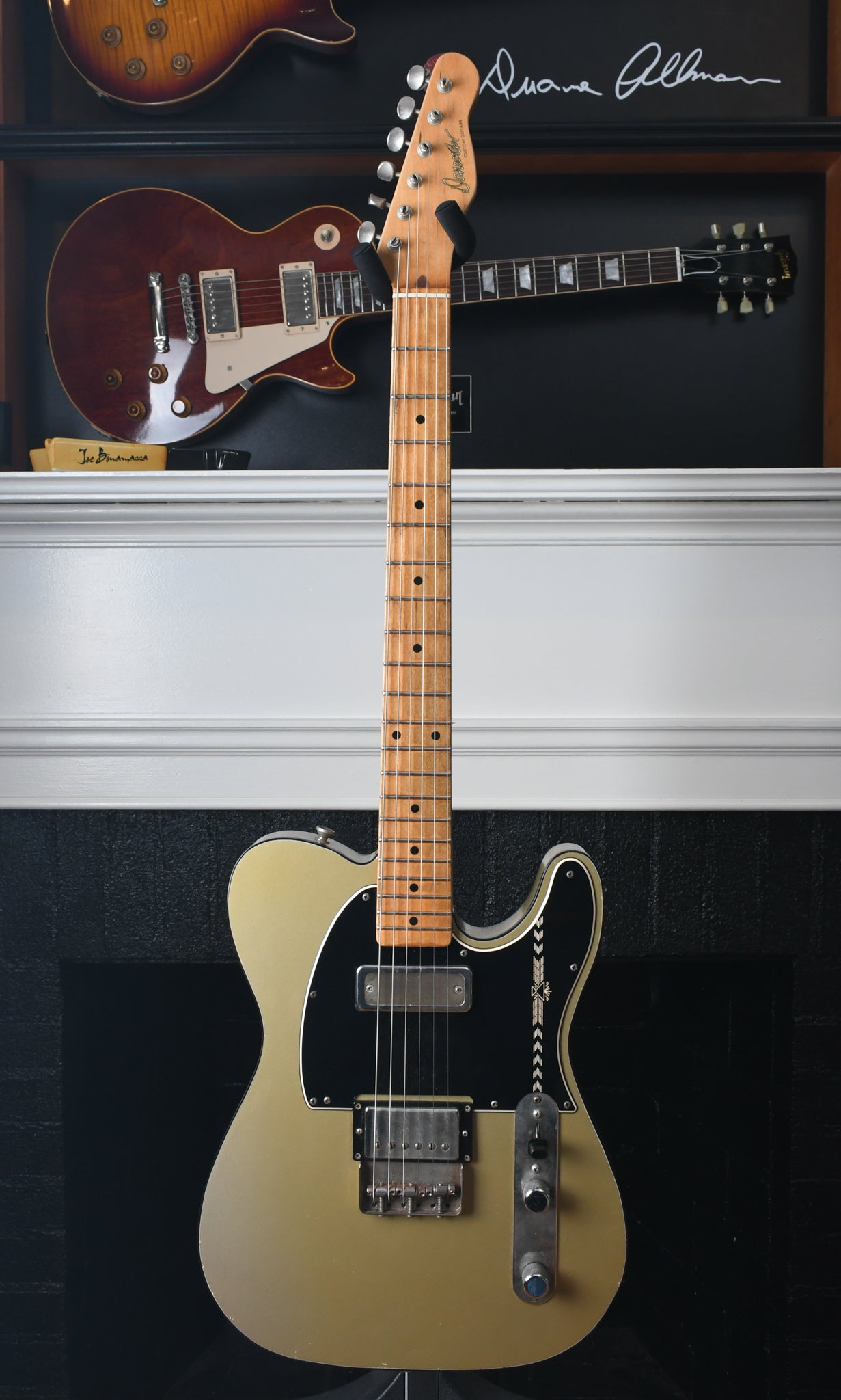 2019 Danocaster Mongrel Single Cut Aged Gold with McNelly pickups
