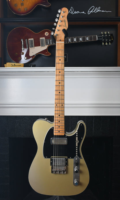 2019 Danocaster Mongrel Single Cut Aged Gold with McNelly pickups