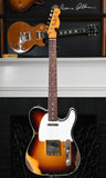 2022 Fender Custom Shop 1960 Telecaster Custom Heavy Relic 3 Tone Sunburst