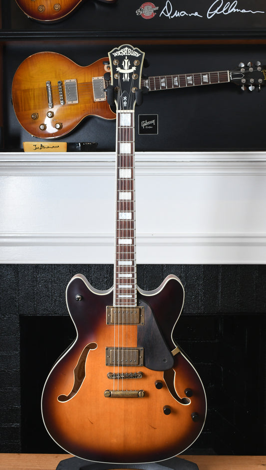 2014 Washburn HB36K VSBK Semi-hollow vintage sunburst matte finish 335