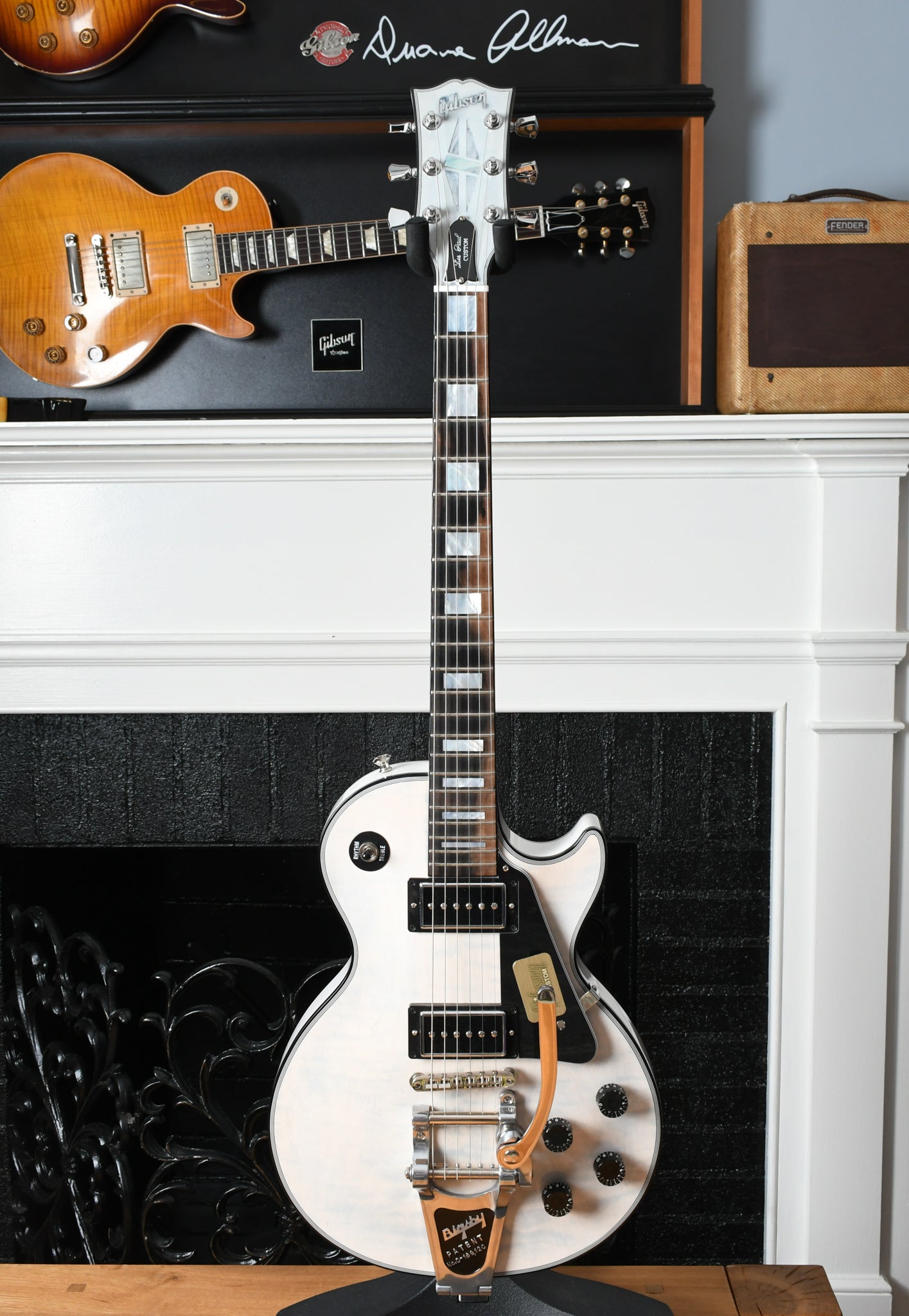 2017 Gibson Crimson Custom Shop Les Paul Custom Flametop "Milky Way"