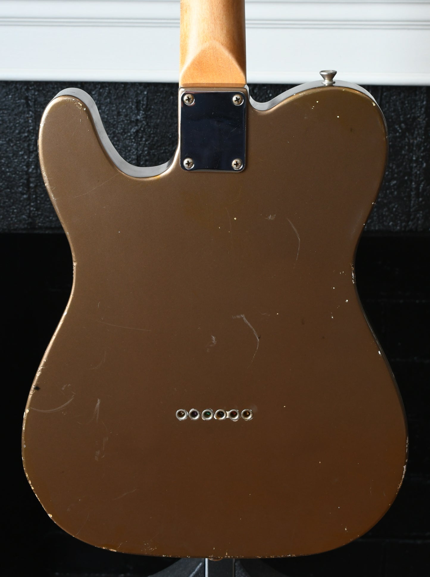 2016 Danocaster Single Cut, Aged Firemist Gold with Fred Stuart Blackguard pickups