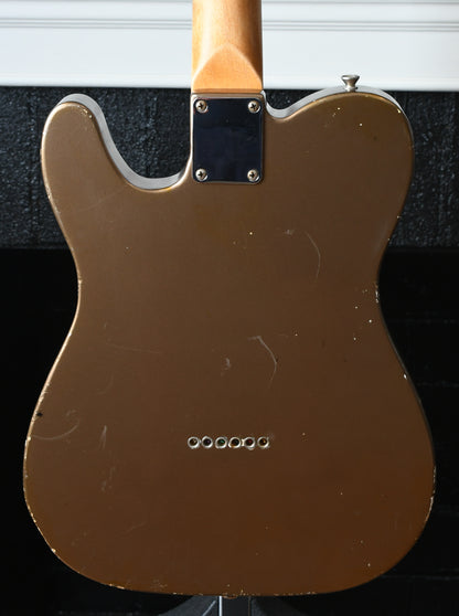 2016 Danocaster Single Cut, Aged Firemist Gold with Fred Stuart Blackguard pickups