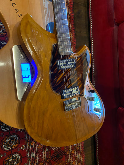 Novo Guitars Serus T90 Amber, German carve, rare Firestripe Pickguard, Lollar Gold Foils !