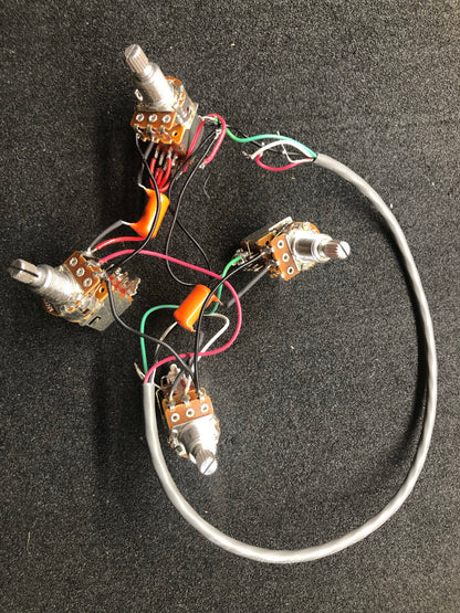 ThroBak DT-102 MXV PAF set with 4 Conductors and aged Nickel covers and Jimmy Page style wiring harness!